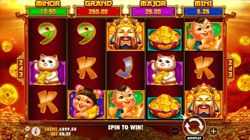 quay no hu 3 Nổ hũ Caishen Cash mang lại nhiều trải nghiệm tuyệt vời